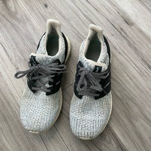 adidas ultra boosts in recycled blue